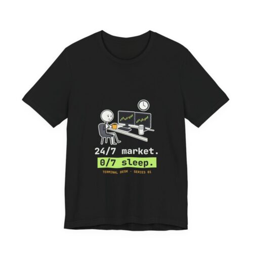 24/7 Market. 0/7 Sleep. tee in Black 24/7 Market. 0/7 Sleep. tee in Black