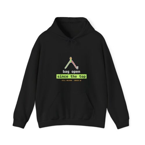 Bag Open Since the Top hoodie in Black Bag Open Since the Top hoodie in Black