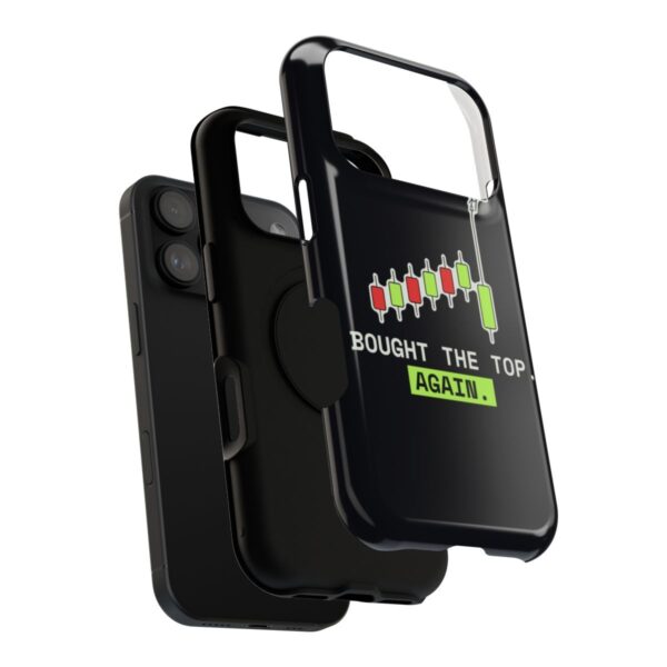 Bought the Top. Again. Phone Case, Funny Crypto Trader Impact Case, Candlestick Chart Cover, Investor Gift, for iPhone 17 and Galaxy S26