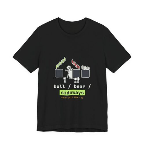 Bull / Bear / Sideways tee in Black