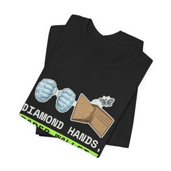 Funny Crypto T-Shirt, Diamond Hands, Paper Wallet Tee, Empty Wallet Moth Shirt, Crypto Trader Gift, Investor Humor Top