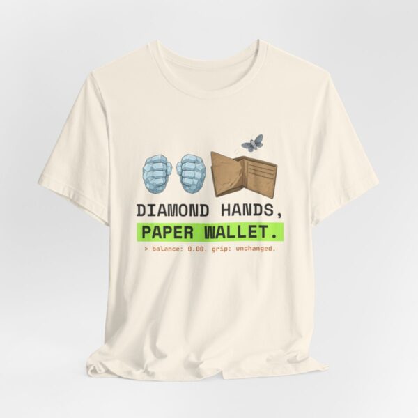 Funny Crypto T-Shirt, Diamond Hands, Paper Wallet Tee, Empty Wallet Moth Shirt, Crypto Trader Gift, Investor Humor Top