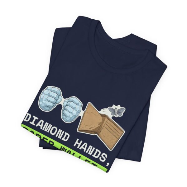 Funny Crypto T-Shirt, Diamond Hands, Paper Wallet Tee, Empty Wallet Moth Shirt, Crypto Trader Gift, Investor Humor Top