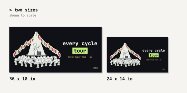 Every Cycle Tour desk mat - available colors Every Cycle Tour desk mat - available colors