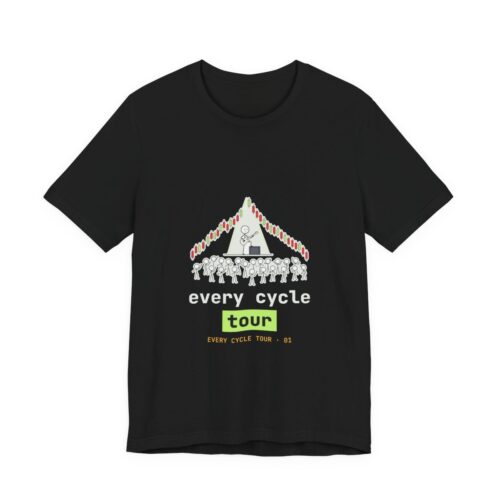 Every Cycle Tour tee in Black