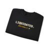 Liquidated. Emotionally. Sweatshirt, Funny Crypto Trader Crewneck, Glitch Terminal Text Pullover, Investor Gift, Market Humor