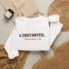 Liquidated. Emotionally. Sweatshirt, Funny Crypto Trader Crewneck, Glitch Terminal Text Pullover, Investor Gift, Market Humor