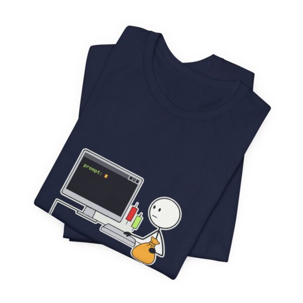 Prompt: Still Holding tee in Navy Prompt: Still Holding tee in Navy