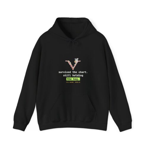 Survived the Chart. Still Holding the Bag. hoodie in Black Survived the Chart. Still Holding the Bag. hoodie in Black