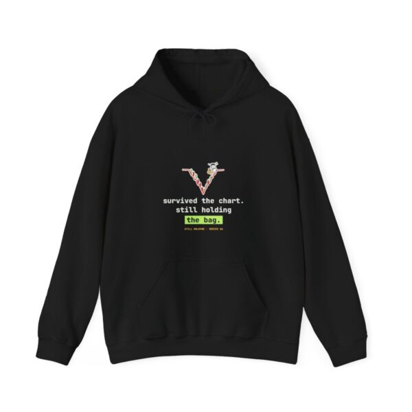 Survived the Chart. Still Holding the Bag. hoodie in Black Survived the Chart. Still Holding the Bag. hoodie in Black