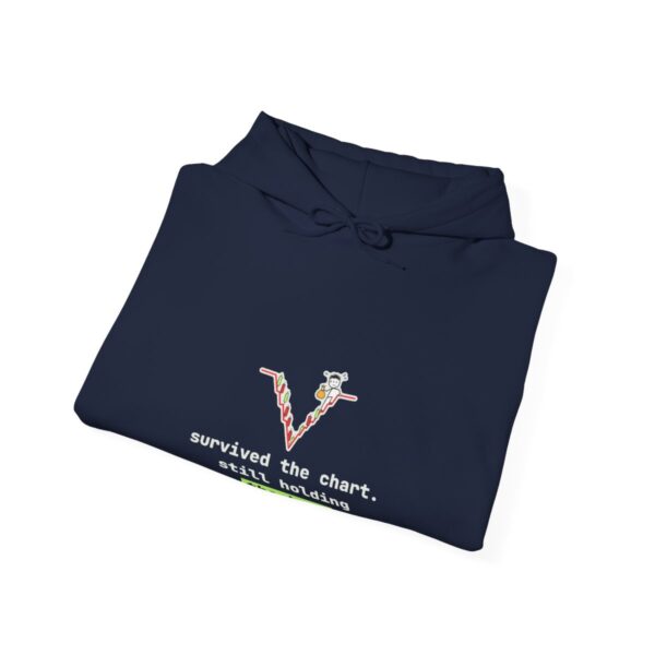 Survived the Chart. Still Holding the Bag. hoodie in Navy Survived the Chart. Still Holding the Bag. hoodie in Navy